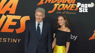 Calista Flockhart rewears 24-year-old skirt to ‘Indiana Jones’ premiere with Harrison Ford