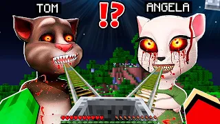 What Mikey and JJ DO INSIDE Creepy TALKING TOM and ANGELA TITANS at 3:00am? - in Minecraft Maizen