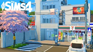 Small Apartment and Convenience Store 🏪 | NO CC | Stop Motion | The Sims 4