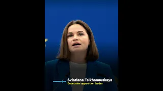 Sviatlana Tsikhanouskaya speaks up
