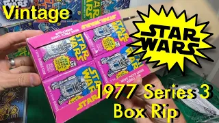 Vintage 1977 Star Wars Series 3 Wax Box Break…. sending in big PSA submission