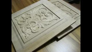 Carved panels on the door part 2