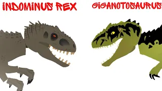 Indominus Rex Vs Giganotosaurus But Is Lego Animation