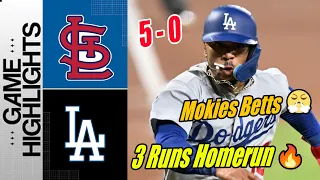 Los Angeles Dodgers vs Cardinals [Highlights] Mookie Betts Leadoff Homerun 03/29/24 | MLB Highlights