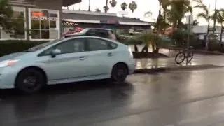 Street flooding in Pacific Beach