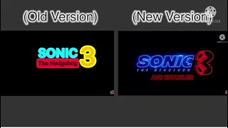 Old Sonic The Hedgehog 3 Trailer VS New Sonic The Hedgehog 3 Trailer.