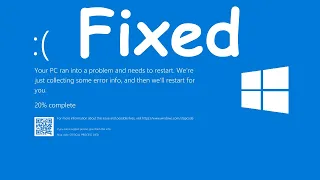 Blue screen error critical process died windows 10/11 Solution