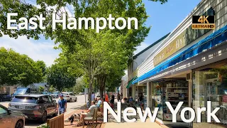 Walking East Hampton, New York [4K] : East Hampton New York | Main Street