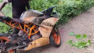 KTM rc 390 😭 ? Full Restoration and rebuild #restoration #rebuild #abandoned