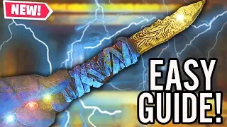 NEW GOLDEN KNIFE EASTER EGG GUIDE: BLOOD OF THE DEAD GOLDEN SPORK UPGRADE!