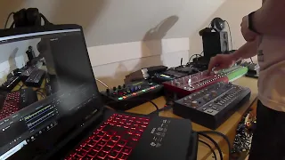 [LIVE] Fun with random acid patterns - Roland TR-8S, Behringer TD-3, RD-6, Zoom A1, G1 Four
