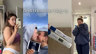 FIRST TRIMESTER VLOG: symptoms + scans + honest feelings + more