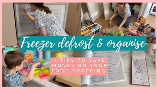 FREEZER DEFROST & ORGANISE + TIPS TO SAVE MONEY ON YOUR FOOD SHOPPING UK