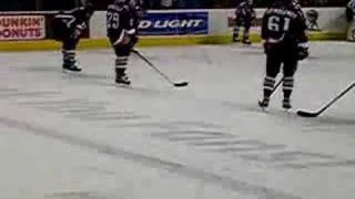 Buffalo Sabres warmup from ice level