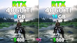 RTX 4060 TI 8Gb vs RTX 4060 TI 16Gb -Test in 10 Games