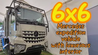 6x6 Mercedes expedition vehicle with luxurious interior. Alberts Allradtechnik