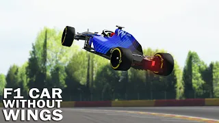 What will happen when you drive F1 CAR WITHOUT WINGS?