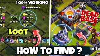 How to Find Dead Base And Big Loot in clash of clans 2021