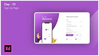 Daily UI Design Challenge | Sign Up Page | Day - 01