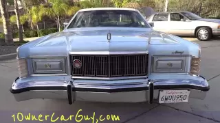 1978 Mercury Grand Marquis Video 1 Owner 6.6L 400 V8 Classic Youngtimer Lincoln Town Car Ford Sedan