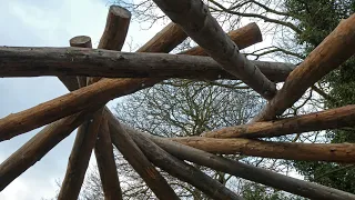 Ecobuild roundhouse rectiframe roof construction