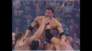 Team RAW tricks Batista and Big Show & Kane destroy Smackdown roster (WWE Smackdown!) HD | 2005