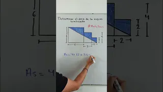 Área de una región sombreada. Explicación rápida. #math #matematicas #Grajeda