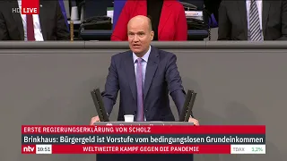 LIVE: Erste Regierungserklärung des neuen Bundeskanzlers Olaf Scholz im Bundestag