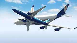 Boeing 747 Collides With Boeing 737 Mid Air During Emergency Landing | GTA 5