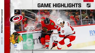 Hurricanes @ Blackhawks 11/14 | NHL Highlights 2022