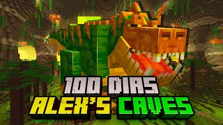 SOBREVIVI 100 DIAS NO ALEX'S CAVES DO MINECRAFT - O FILME