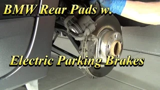BMW Rear Brake Pads w  Electric Parking Brake