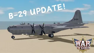 B 29 bomber Review! | War Tycoon UPDATE!