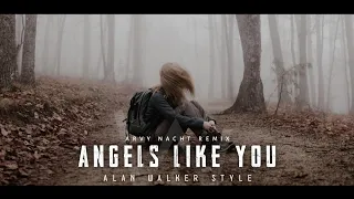 Alan Walker Style - Angels Like You (Lyrics Video) | Arvy Remix