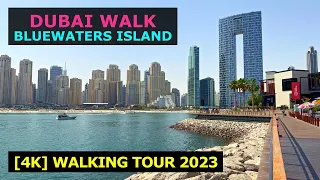 Blue Water Island Dubai - 4K Dubai Walking Tour in Bluewaters Island