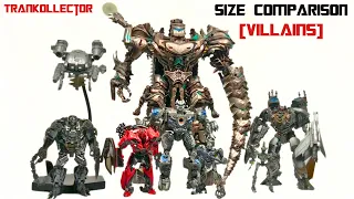 Transformers 4 AOE | Studio Series Size Comparison [Full Villain Cast]