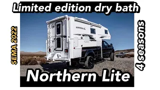 Northern Lite 10-2 limited edition 4 season camper at SEMA 2022 (it has a dry bath!)