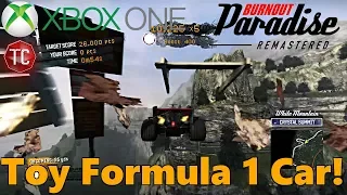 TOY F1 CAR! UNFAIR!: Burnout Paradise REMASTERED! XBOX ONE Gameplay, Part 3