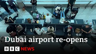 Dubai airport chaos after Gulf storms | BBC News