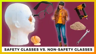 SAFETY GLASSES IMPACT TEST | ANSI Z87 VS Nail Gun, Wrench, and Dust