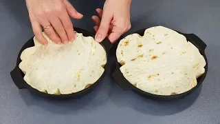 5 INTERESTING RECIPES FROM REGULAR LAVASH (thin pita bread)