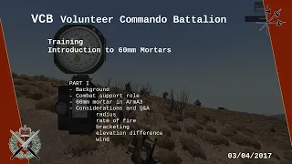 60mm Infantry Mortar Training - Part 1 [ArmA3 - reupload]