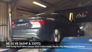 B8 S5 V8 AWE Tuning Track Edition Exhaust, S-FLO Carbon Intake, Decoke, Flap Delete & RSS ECU Remap