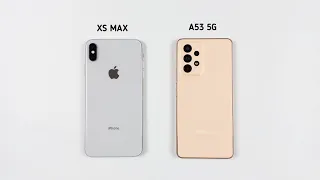 iPhone XS Max Vs Samsung A53 5G Speed Test & Camera Comparison