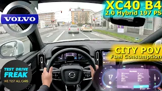 2023 Volvo XC40 B4 FWD 197 PS CITY POV DRIVE with Fuel Consumption