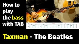 Taxman  - The Beatles - How to play the Bass