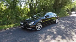 2012(62) MERCEDES CLS350 CDI AMG SPORT COUPE AUTOMATIC 3.0 DIESEL OBSIDIAN BLACK at MERCLAND