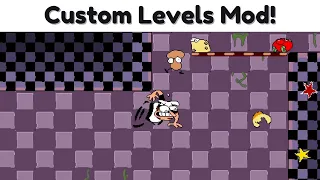 Playing the CUSTOM Pizza Tower Levels Mod! (Create your own pizza)