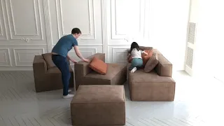 Бескаркасный модульный диван “Loft”