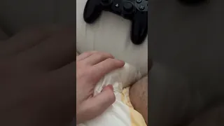 Playing videogames in a wet diaper